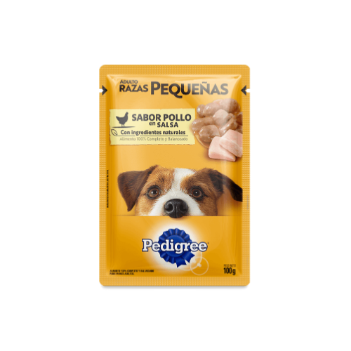 Pedigree - Sobre Adulto Raza Pequeña Pollo 100 g