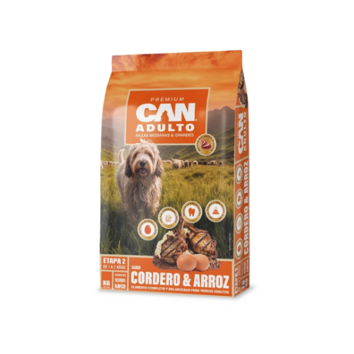 Can - Adulto Cordero y Arroz 18 kg