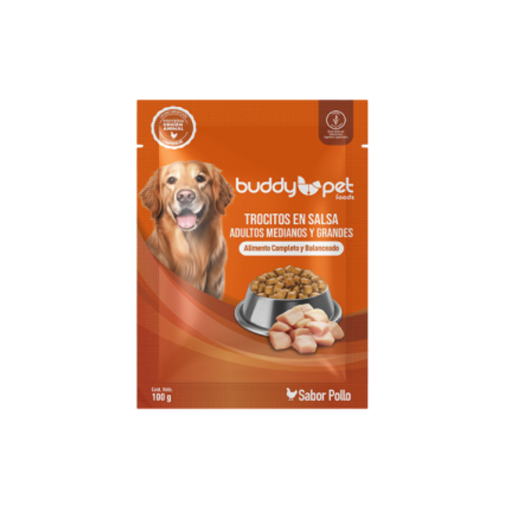 Buddy Pet - Sobre Perro sabor Pollo 85g