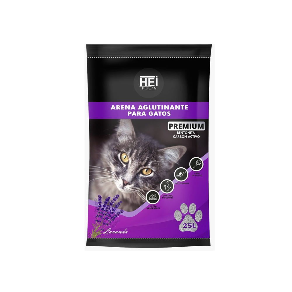 HEI PET'S - Arena Aglutinante Para Gatos Premium