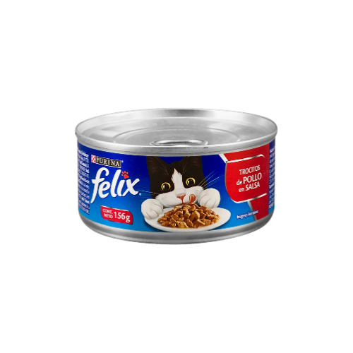Purina - Lata Felix Trocitos de Pollo en Salsa 165 g