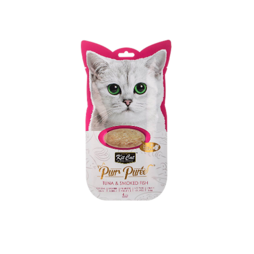 Kit Cat - Purr Purée Tuna & Smoked Fish 4 x 15gr