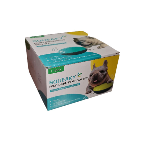 Squeaky Food Dispensing Dog Toy