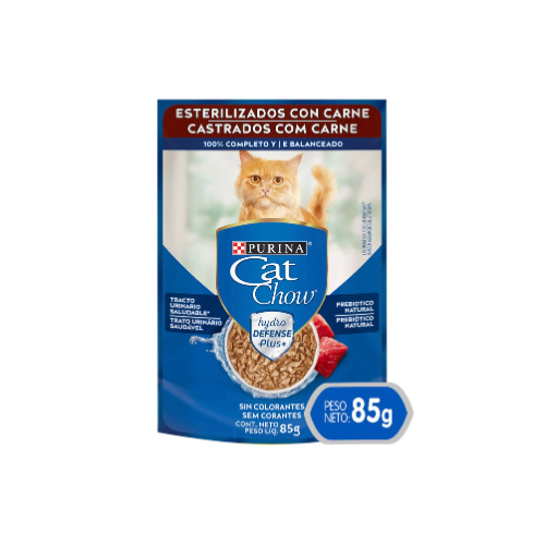 Purina - Sobre Cat Chow Esterilizado Carne 85 g