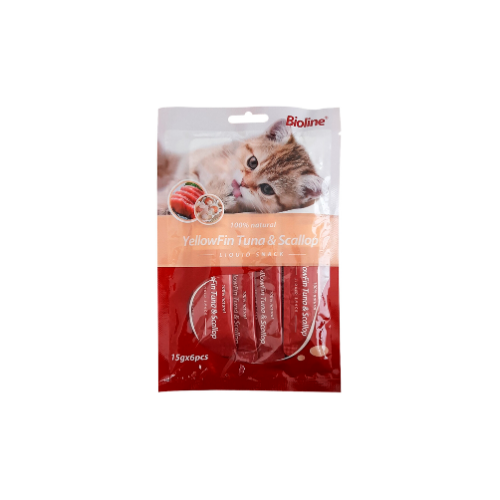 Bioline - 6x Snack líquido Yellowfin Tuna