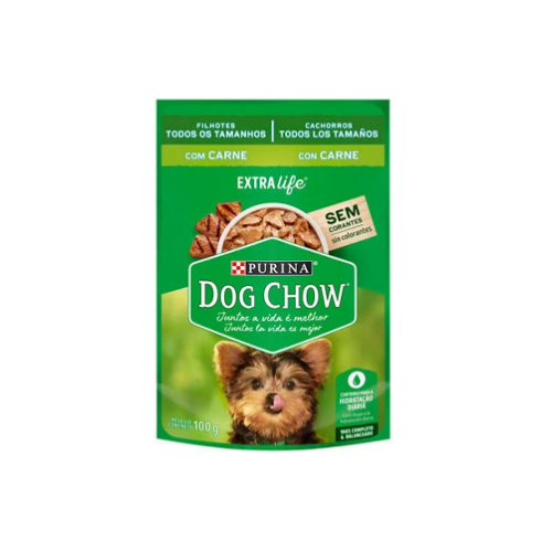 Purina - Sobre Dog Chow Cachorro Todos los Tamaños Carne 85 g