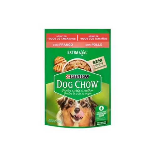 Purina - Sobre Dog Chow Adulto Todos los Tamaños con Pollo 100 g