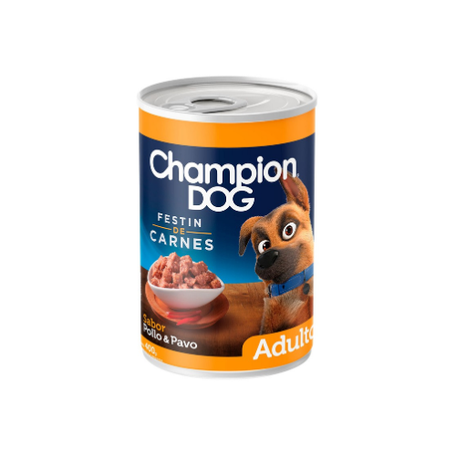 Champion Dog - Lata Pollo y Pavo 400 g