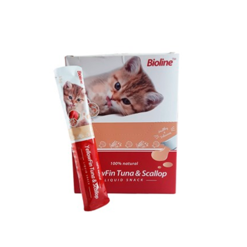 Bioline - Snack líquido YellowFin Tuna & Scallop 1