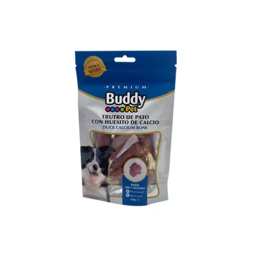 Buddy Pet - Trutro de Pato con Huesito de Calcio 100g