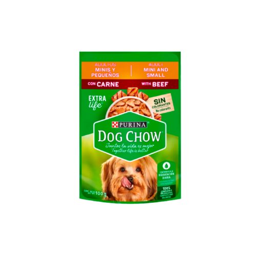 Purina - Sobre Dog Chow Carne Mini y Pequeños 100g