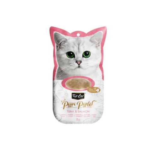 Kit Cat - Purr Purée Tuna Salmón 4 x 15gr