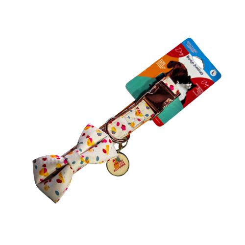 Buen Amigo - Collar L Metálico Con Corbata + Placa