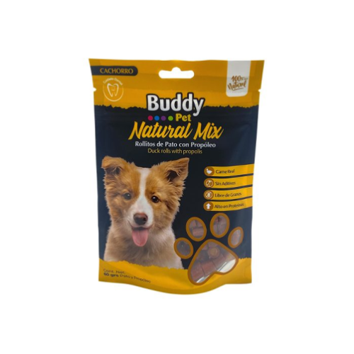 Buddy Pet - Natural Mix Pato con Propóleo 60 g