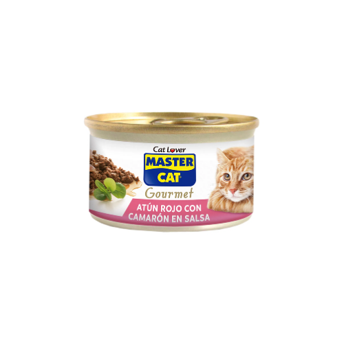 Master Cat - Lata Sabor Atún Rojo con Camarones en Salsa 85 g