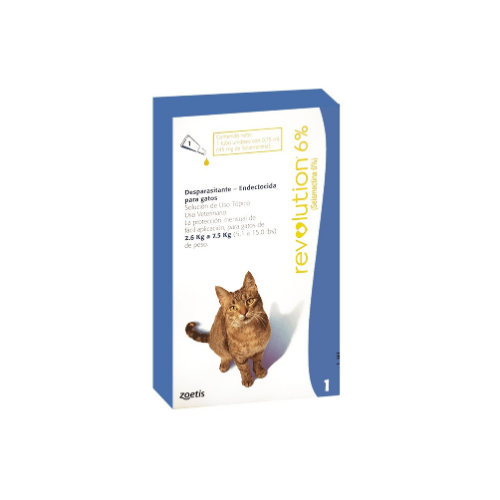 Zoetis - Pipeta revolution 6% 2.6 - 7.5 kg