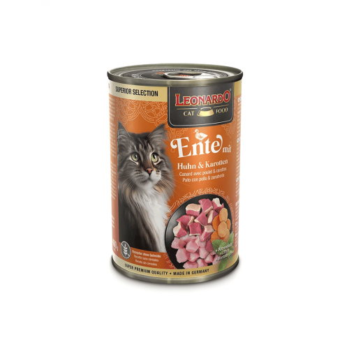 Leonardo - Pato con pollo y zanahoria 400g