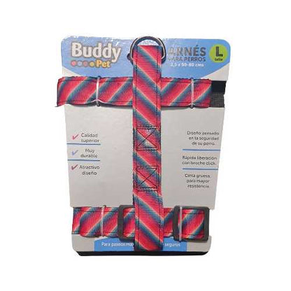 Buddy pets - Arnés talla L 2.5 x 50-80cm (Remate)