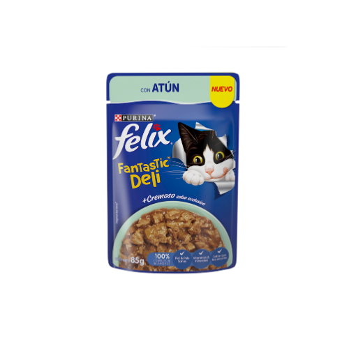 Purina - Felix Fantastic Deli con Atún 85 g
