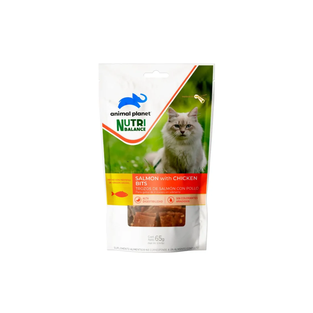 Animal Planet - Trozos de Salmón con Pollo 65g