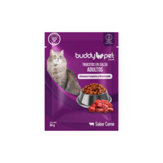 Buddy Pet - Sobre Gato sabor Carne 85g