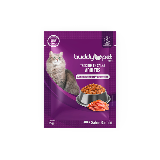 Buddy Pet - Sobre Gato sabor Salmón 85g