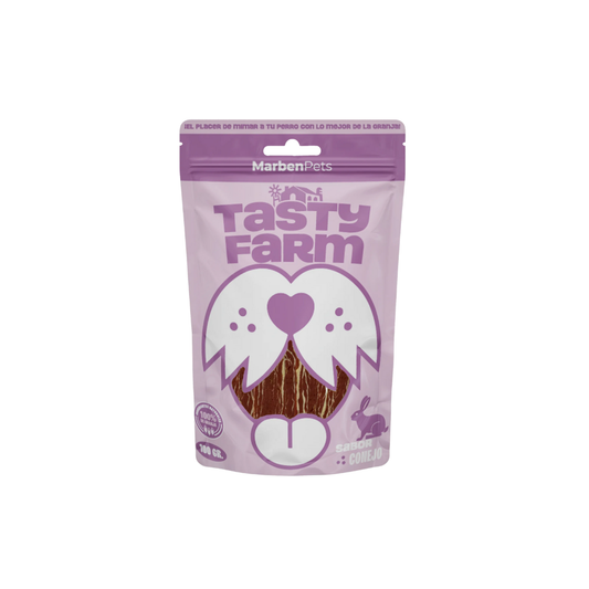 MarbenPets - Tasty Farm Sabor Tiritas de Conejo 100gr