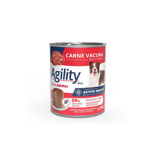 Agility - Lata Gato Adulto sabor Carne y Vacuno 340g