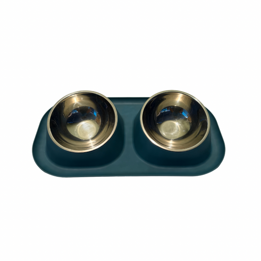 BA - Plato doble con fuentes metálicas