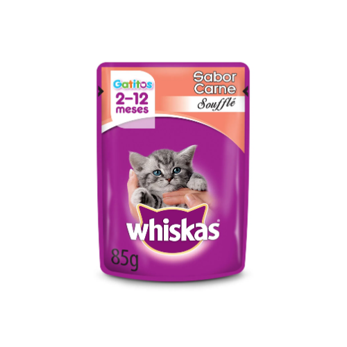 Whiskas - Sobre Gatitos Carne Soufflé 85 g