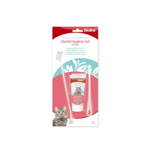 Bioline - Set Higiene Dental Gato 50 g