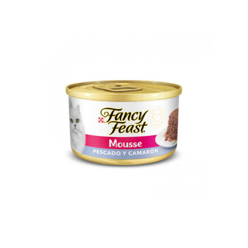 Purina - Fancy Feast Mousse Pescado y Camarón 85 g
