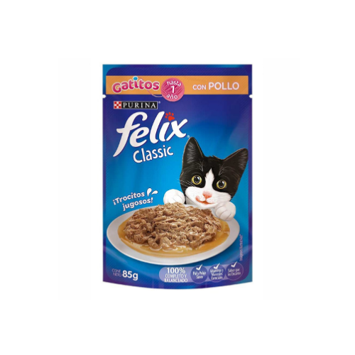 Purina - Sobre Felix Gatitos Pollo 85 g