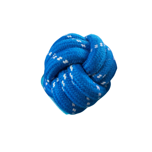 Pelota Cuerda Azul Dog Toy