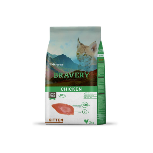 Bravery Cat - Chicken Kitten 2 kg
