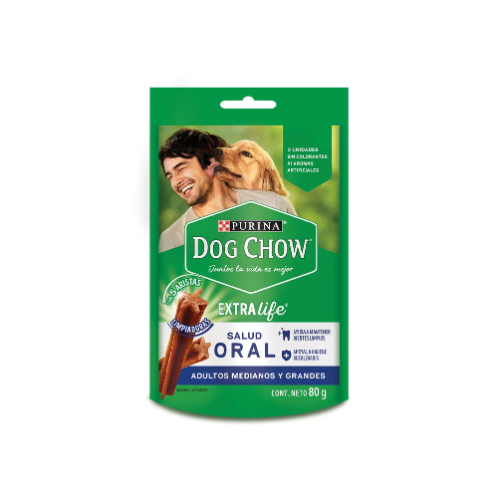 Purina - Dog Chow Salud Oral adulto Med y Gra 80 g