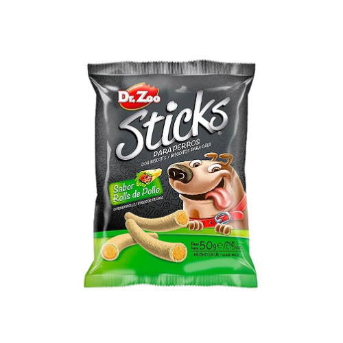 Dr. Zoo - Sticks Sabor Rolls de Pollo 50 g