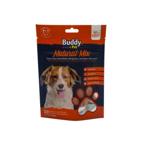 Buddy Pet - Natural Mix Pollo con Salmón 60 g