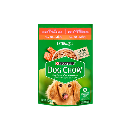 Purina - Sobre Dog Chow Adulto Mini y Pequeñas con Salmón 100