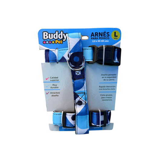Buddy pets - Arnés talla L 2.5 x 50-80cm (Remate)
