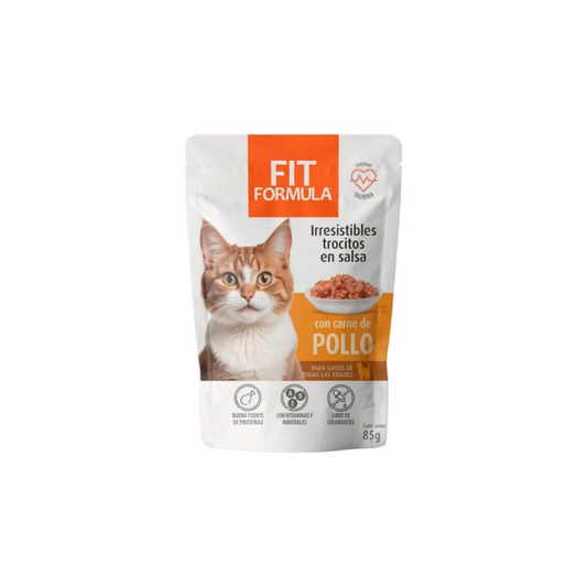 Fit Fórmula - Trocitos en salsa con carne de pollo 85g