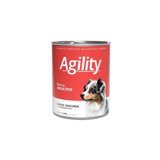 Agility - Lata Adulto Sabor Carne Vacuna 340g