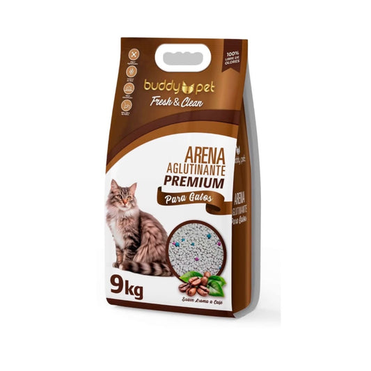 Buddy Pet - Arena Aglutinante Café 9 kg