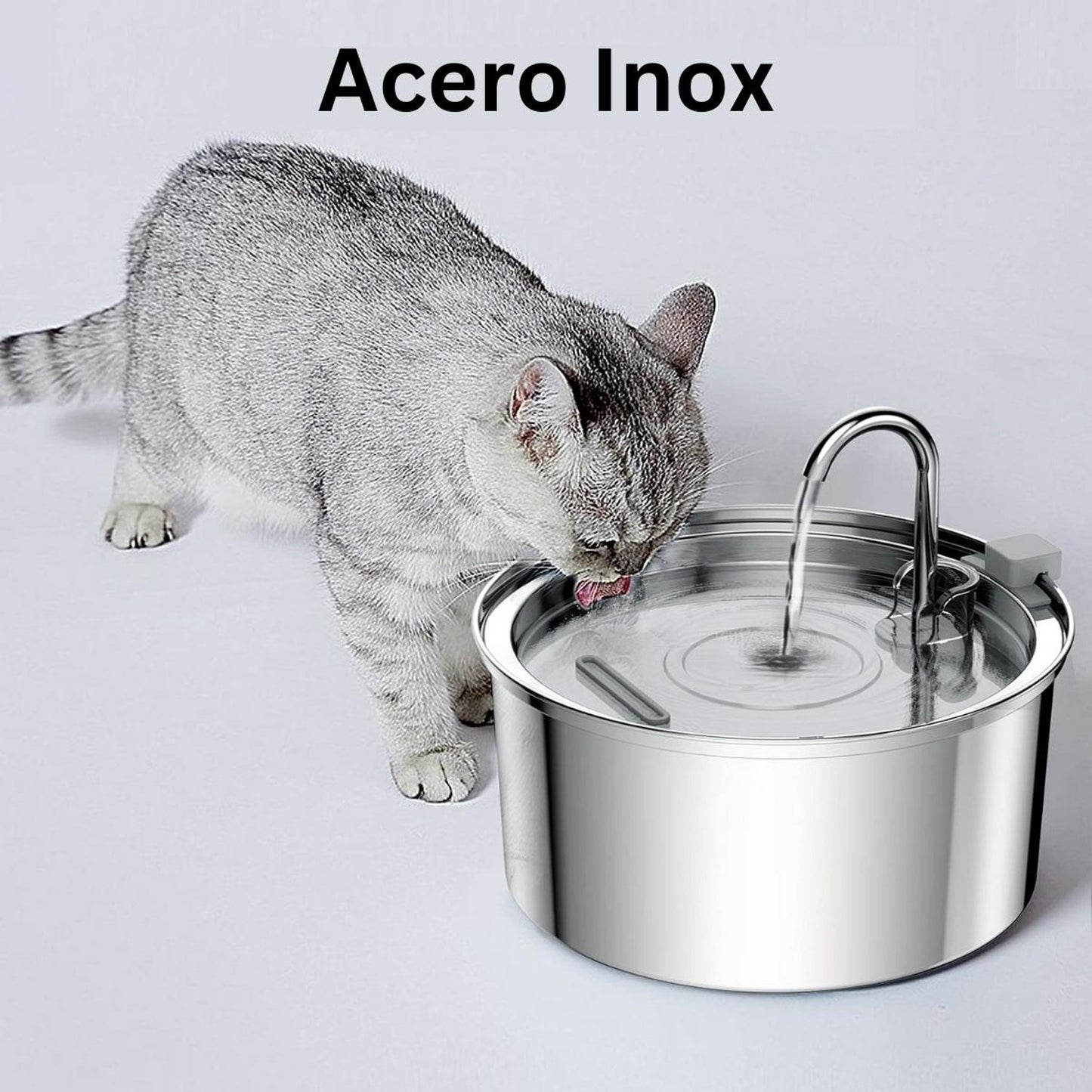 Pet Water Fountain 2.2L (Acero Inoxidable)