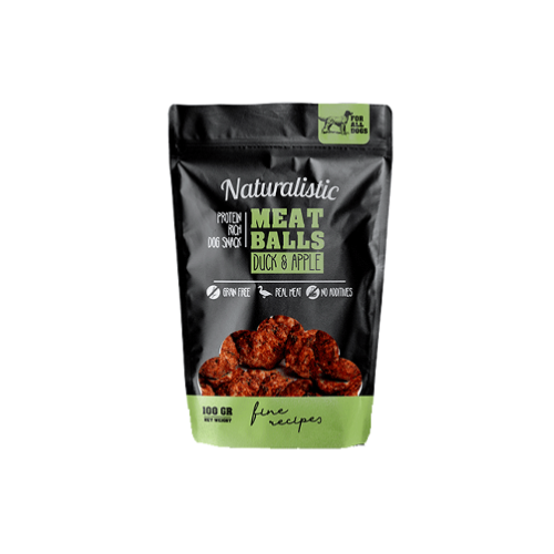 Naturalistic Dog - Meat balls duck y apple 100 g