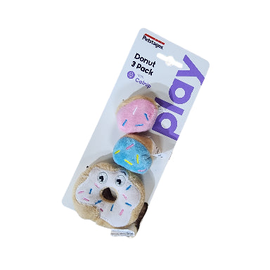 Petstages - Donut 3 Pack Con Catnip