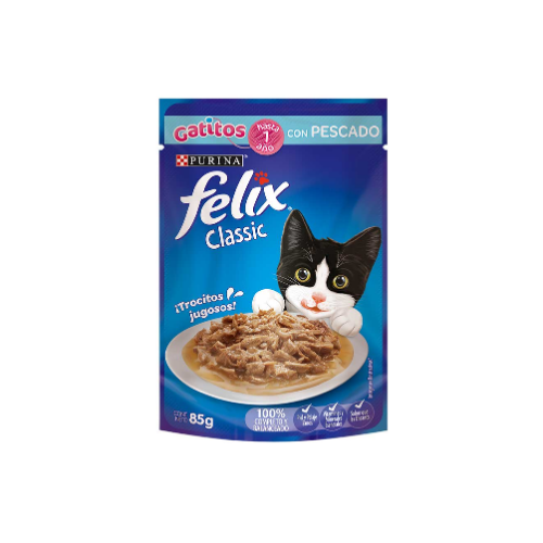 Purina - Sobre Felix Gatitos Pescado 85 g