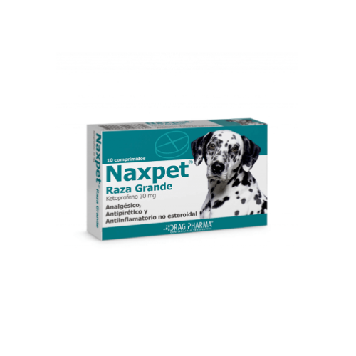 Drag Pharma - Naxpet 30 mg Raza Grande 10 Comprimidos