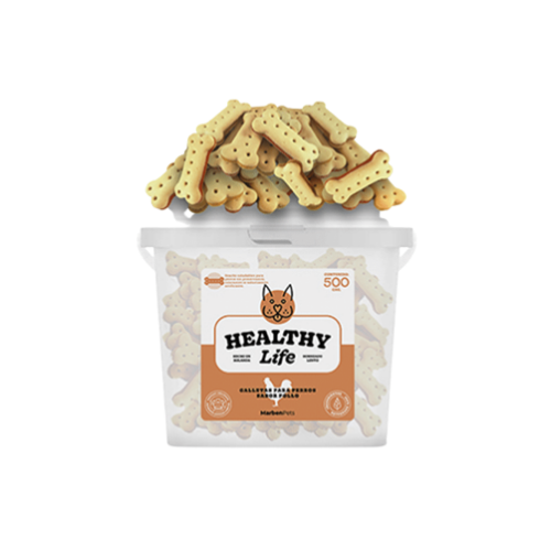 Healthy Life - Galletas para perros sabor pollo 500 gramos