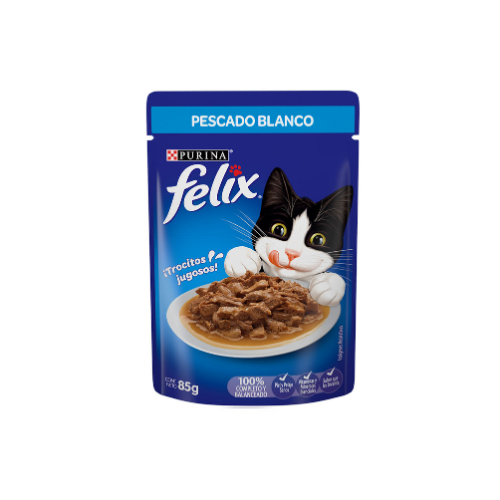 Purina - Sobre Felix Pescado Blanco 85 g